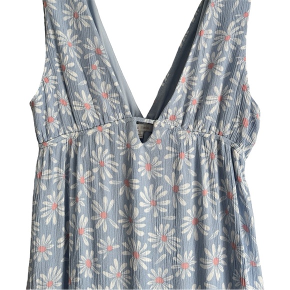 Daisy Empire Waist Blue Summer Maxi Dress Sundress - Size Small - Picture 5 of 5